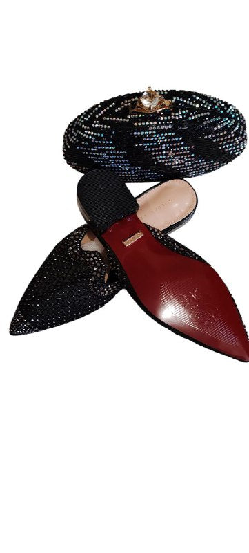 Sandals Shoes And Bag Set Designer