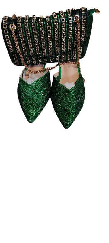 Sandals Shoes And Bag Set Designer